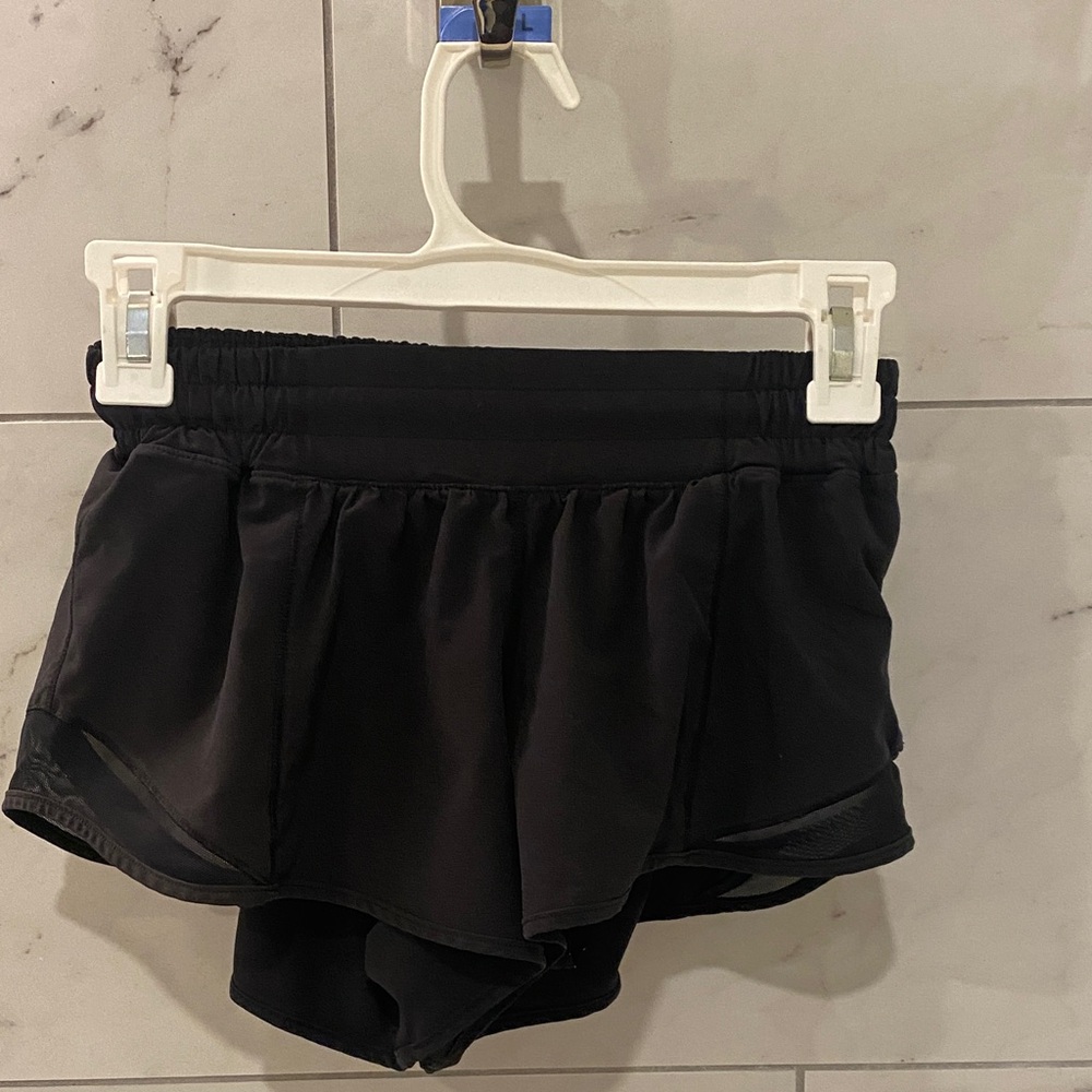 lululemon athletica Jet Black Athletic Shorts
